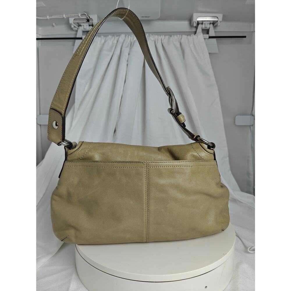 Coach Taupe Beige Stone Tan SOHO PLEATED shoulder bag purse D1193-Z18388 - Picture 9 of 15